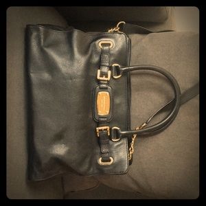 Micheal Kors black leather Hamilton Bag medium